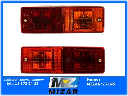 Lampa tył 185x160mm lewa + prawa Massey Ferguson zestaw 2szt.-63898