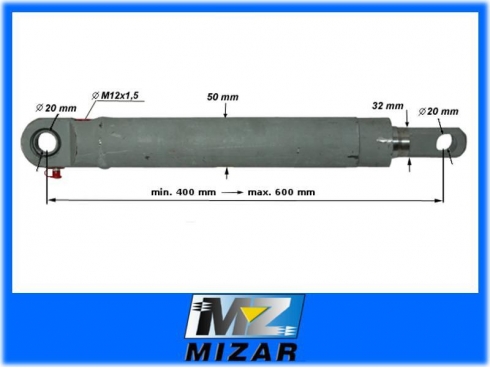 SIŁOWNIK PODNOSZENIA MOTOWIDEŁ BIZON Z-056 Z-058 5040995040-6384