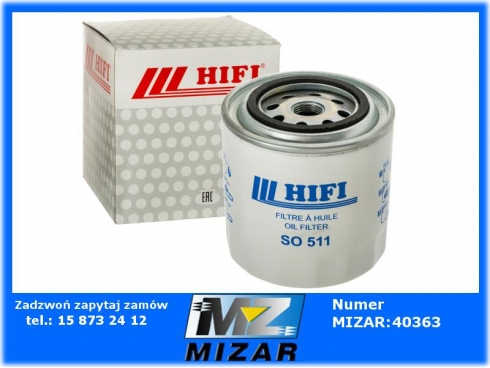 Filtr oleju silnikowego HIFI 1931018 47135703 Case New Holland Steyr-63981