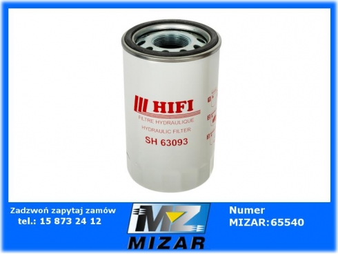 Filtr hydrauliczny HIFI SH63093 Landini odpowiednik SPH9484 1930909 3551956M91-64044