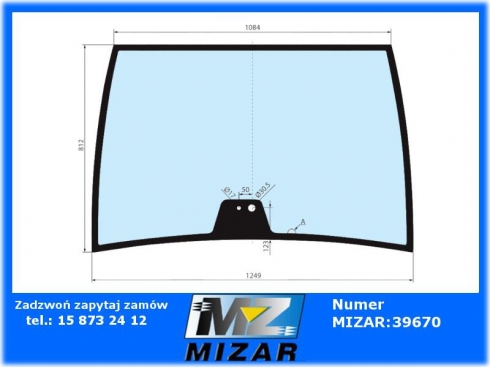 Szyba przednia Fendt Farmer 409 410 411 Favorit G716810040050 G716810040051-64099