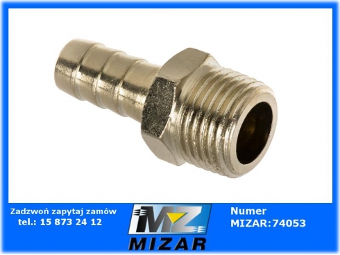 Króciec narzędziowy gwint na wąż 12mm 1/2"-64080