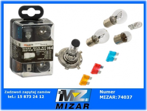 Zestaw naprawczy EPB08K bezpieczniki żarówki H4 12V 60W 55W Einparts-64284