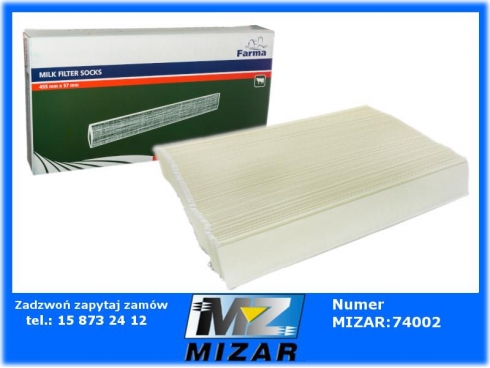 Filtr rurowy do mleka 320x57mm 200 sztuk Farma 601101FA-64282