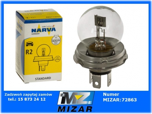 Żarówka 12V R2 45/40W P45T NARVA-64386