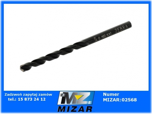 WIERTŁO 5mm HSS ZEBRA DIN338 WURTH-64308