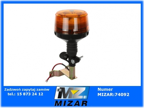 Lampa ostrzegawcza kogut Power LED 12V 24V uchwyt L przewód-64782