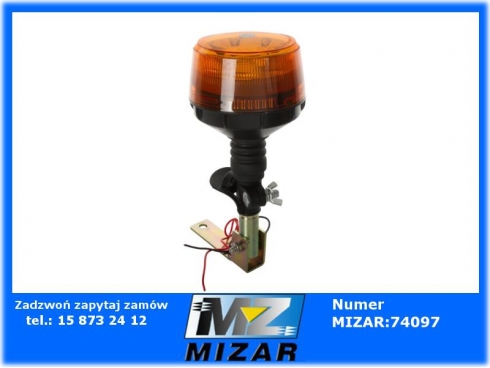 Lampa ostrzegawcza kogut Power LED 12V 24V uchwyt składany przewód-64777