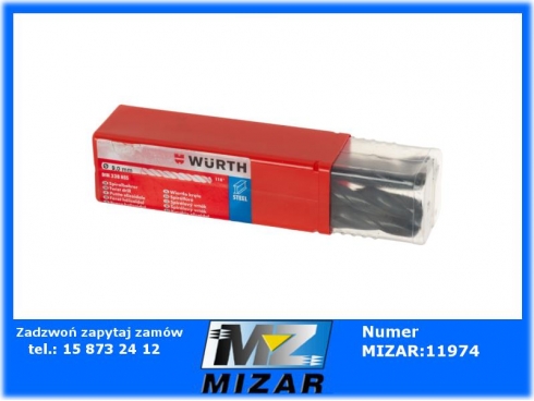 Wiertło do metalu HSS DIN338 9mm WURTH-64812