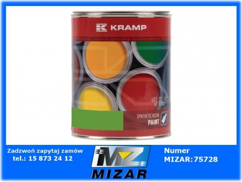 Lakier do maszyn RAL 6018 jasnozielony 1l Kramp-64897