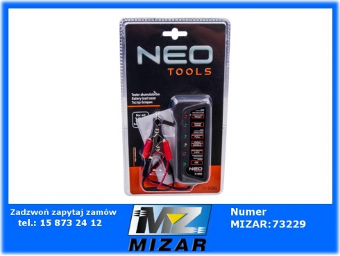 Tester akumulatorów i ładowania 12V LED NEO 11-986-64946