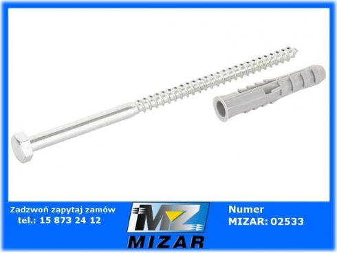 Kołek rozporowy KKX 14x200 z wkrętem 10mm z łbem sześciokątnym-64990