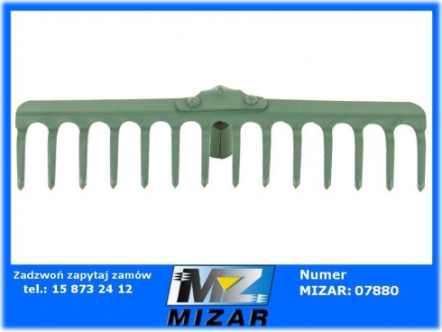 Grabie metalowe 36cm 14 zębne nieoprawne-64993