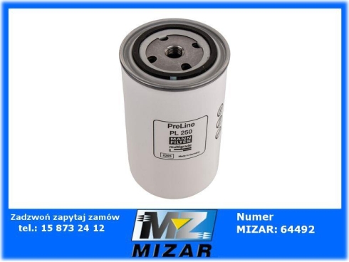 Filtr paliwa MANN-FILTER PL 250 odpowiednik 19951210 04130241 4130650 3972868M1 1000283926 -65027