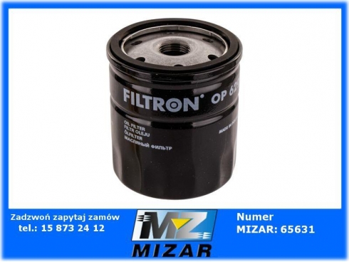 Filtr oleju Filtron OP 629/2 Volvo Ford Jaguar Caterpillar-65045