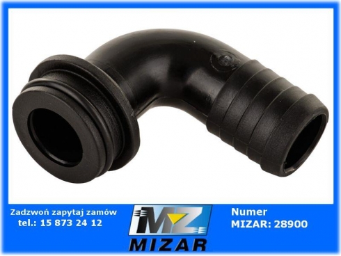 Kolano opryskiwacza na wąż 25mm 90° 1 1/4" Agroplast-65166