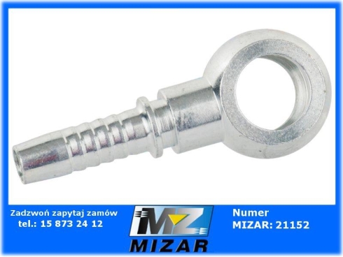 Końcówka oczkowa RNR 3/8" DN10 fi 16,3mm wys. 17mm-65394