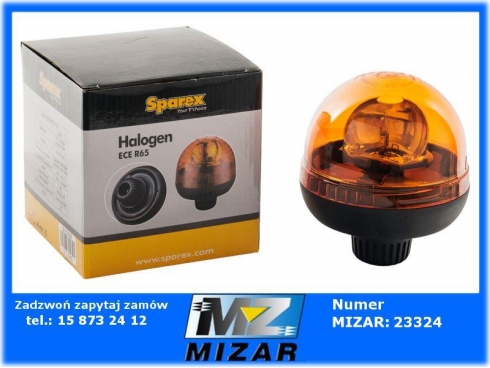 Lampa ostrzegawcza kogut 12V 24V żarówka halogenowa-65445