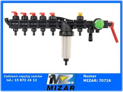 Rozdzielacz opryskiwacza 6 sekcyjny HD Polski Agroplast-65472