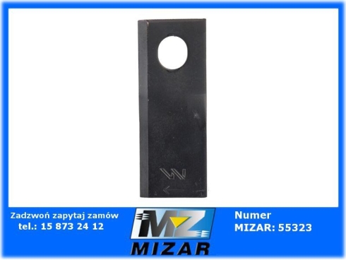 Nóż prawy 126x48x4mm 56110400 Kverneland Taarup Waryński-65468