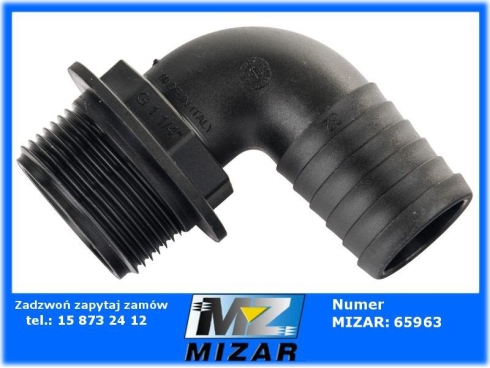 Przyłącze węża 90° gwint zew. 32mm 1 1/4" Arag-65640