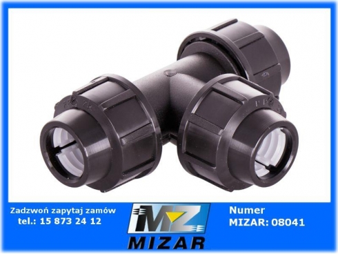 Trójnik skręcany do węża złączka rur pe fi 25mm-65785