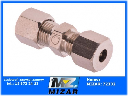 Złączka łącznik szybkozłaczka przewodów hamulcowych bez zakuwania adapter fi 4,75mm 3/16" QUICK BRAKE-65841