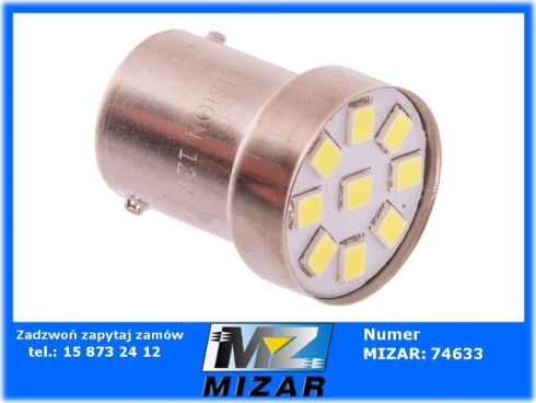 Żarówka R5W R10W 12V SMD Led biała VISION-65956