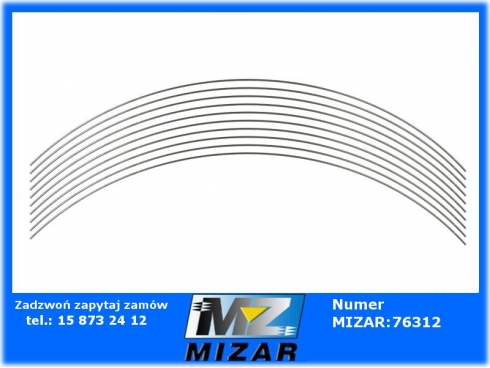 Drut klepiska widełki rusztu 700x3mm Bizon 10szt. 5040110190 zestaw-65972