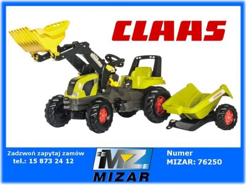 Traktorek Claas z przyczepką na pedały 192cm Rolly Toys-65908