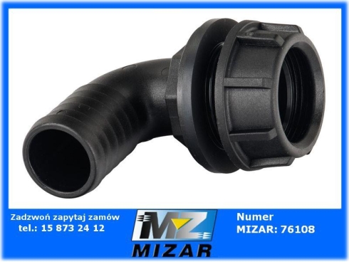 Przyłącze węża 90° gwint zew. 32mm kpl.-66338