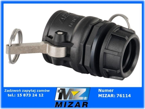 Gniazdo Camlock typ B GZ 1 1/4" z nakrętką kpl.-66346