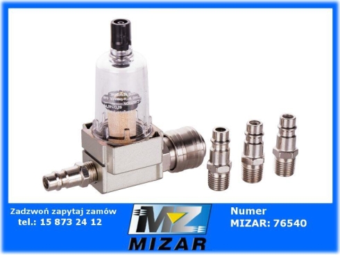 Filtr Powietrza Odwadniacz 1/4" Separator Złączki-66408