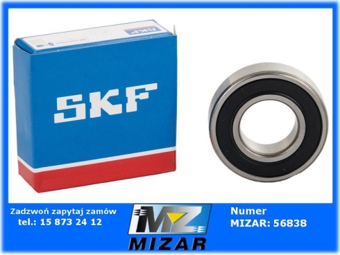 Łożysko kulkowe 25x52x15mm 6205 2RS SKF-67063