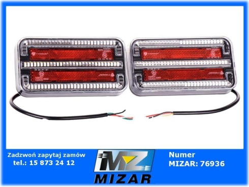 Lampy zespolone LED 3-funkcyjne 12-24V lewa prawa 2szt. TT-Technology-67392