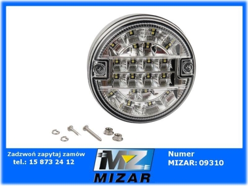 Lampa tylna cofania LED 12V 24V okrągła-67449