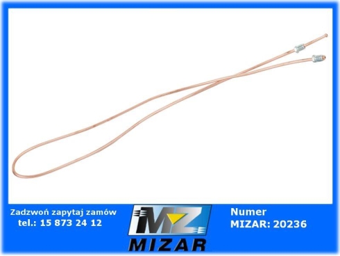 Przewód hamulcowy 120cm M10x1 N/N 105/105 miedź-67562