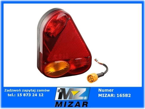 Lampa zespolona tylna lewa trójkątna 218x174x56mm-67548