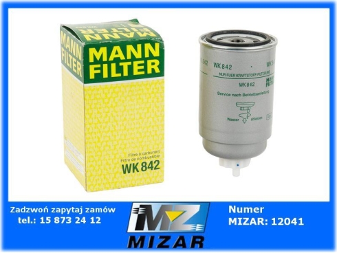 FILTR PALIWA MAN WK842 ODPOWIEDNIK 3131428R1 01174482 F180201060030 2862362M1-67915