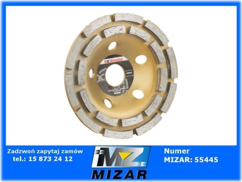 Tarcza diamentowa segmentowa do szlifowania betonu 125x22,23mm Heidmann -67949