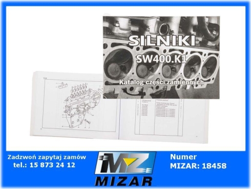 KATALOG SILNIKA SW-400 K! OSPRZĘT KOPARKA-68069