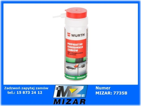 Spray do zamków bębnowych 50ml Wurth-68138