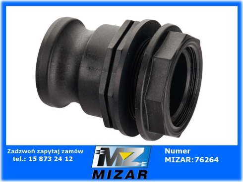 Szybkozłącze męskie z nakrętką PP GZ 1 1/2" Arag-68219