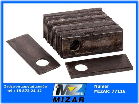 Nożyk nóż kosiarki rotacyjnej FAMAROL SAMASZ 96x40x3mm fi 19mm 18szt. 5036010450-68517