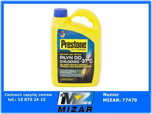 Płyn do chłodnic mieszalny 5l -37'C Prestone 4L-68541