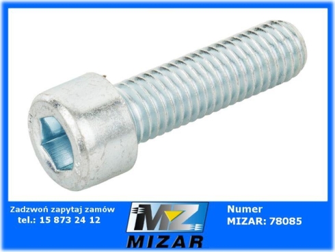 Śruba imbusowa M10x35mm kl. 10.9 ocynk 1szt.-68932