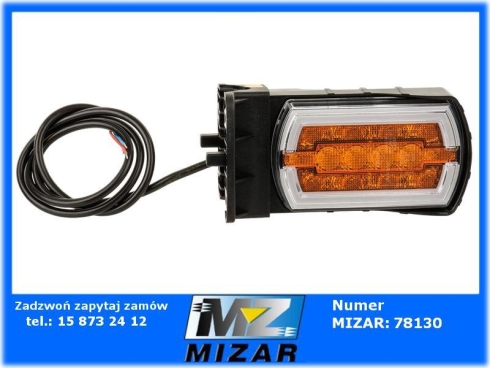 Lampa zespolona przednia 12V 24V na rurę CLEOfront Horpol-69027