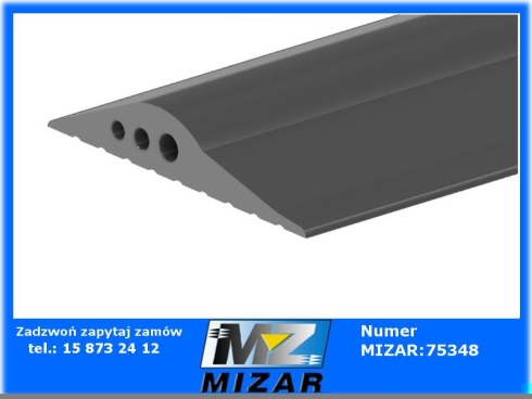 Uszczelka garażowa próg do bramy 78x14mm 3,5m-69283