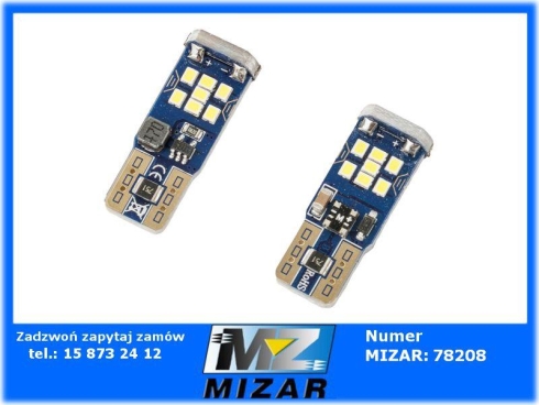 Żarówka W5W Led białe światło 12V 24V 21SMD 2szt.-69247