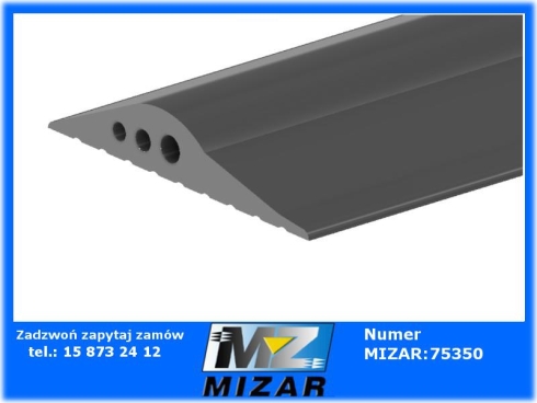 Uszczelka garażowa próg do bramy 78x14mm 4,5m-69285